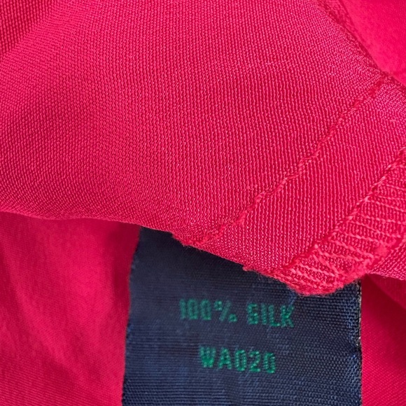 Boden Magenta Silk Camisole with Tie Size XL - Picture 4 of 6